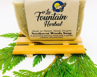 Northwest Woods Soap, Handmade Soap, Natural Soap, Soap with Oatmeal, Cold Process Soap