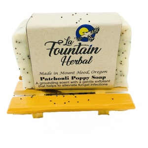 Patchouli Poppy Soap, Natural Soap, Vegan Soap, Cold Process Soap