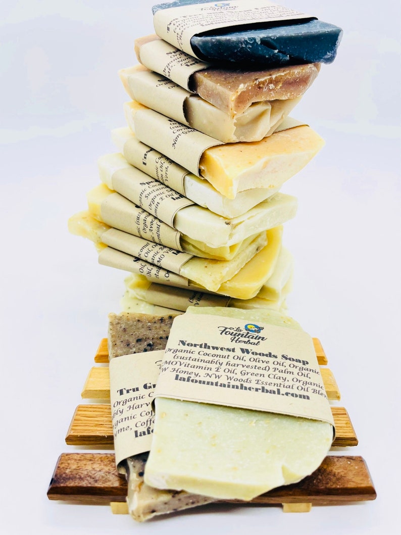 14 Organic Soap Gift Set, Handmade Soap Gift Set, Herbal Soap image 5