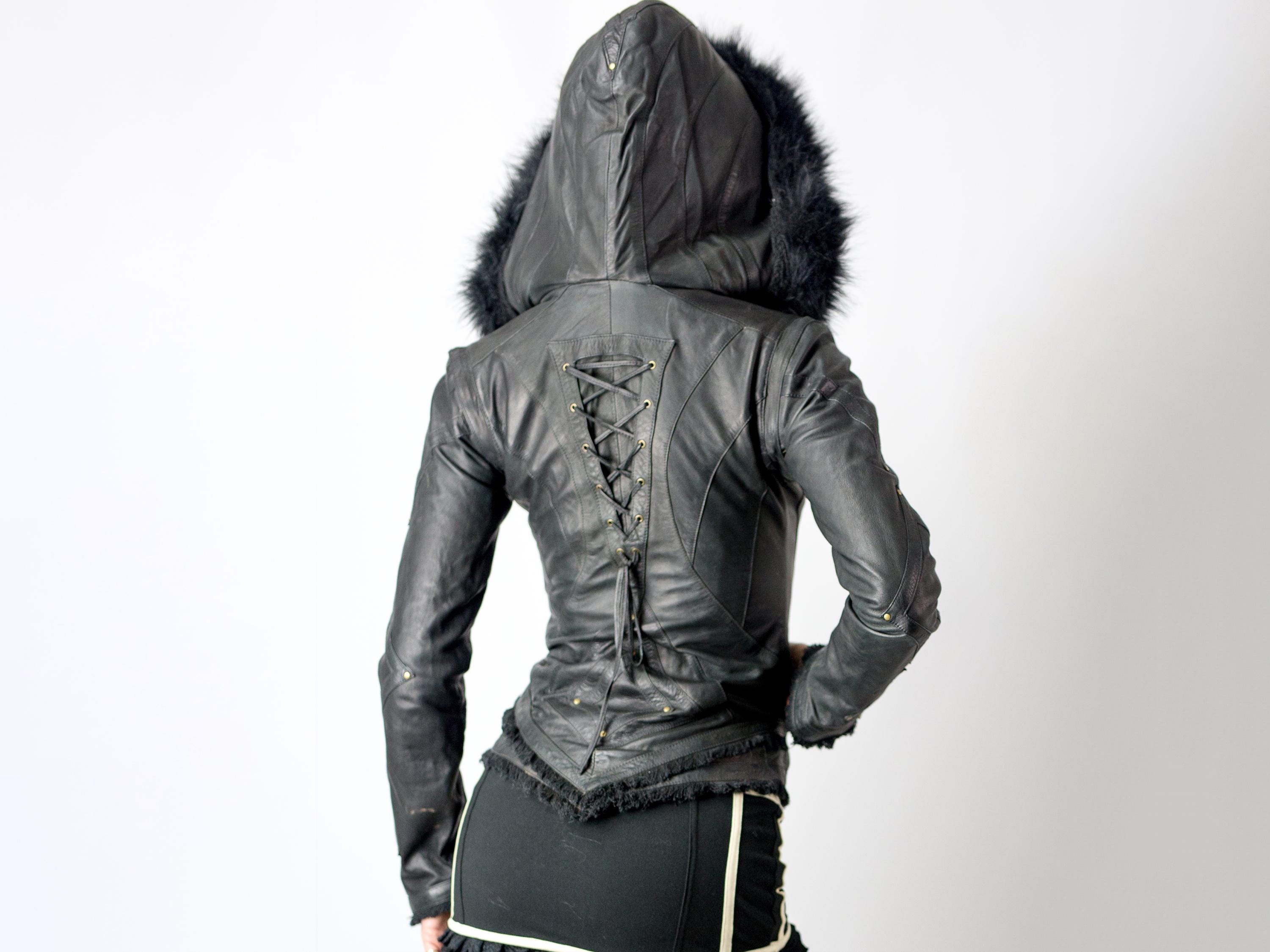 ジャケット・アウター Vnintage leather mods coat Vintage Brown Leather Jacket, Coat (A864) With Removable Lining - Etsy