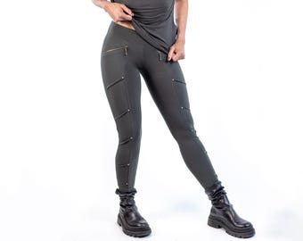 Twist Stretch Leggings- Zipper Pockets |organic| Eco-friendly