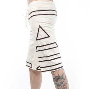 Men&#39;s Yoga Asana Shorts | Stretch organic cotton shorts | festival shorts | burning man shorts | yoga shorts | lounge shorts
