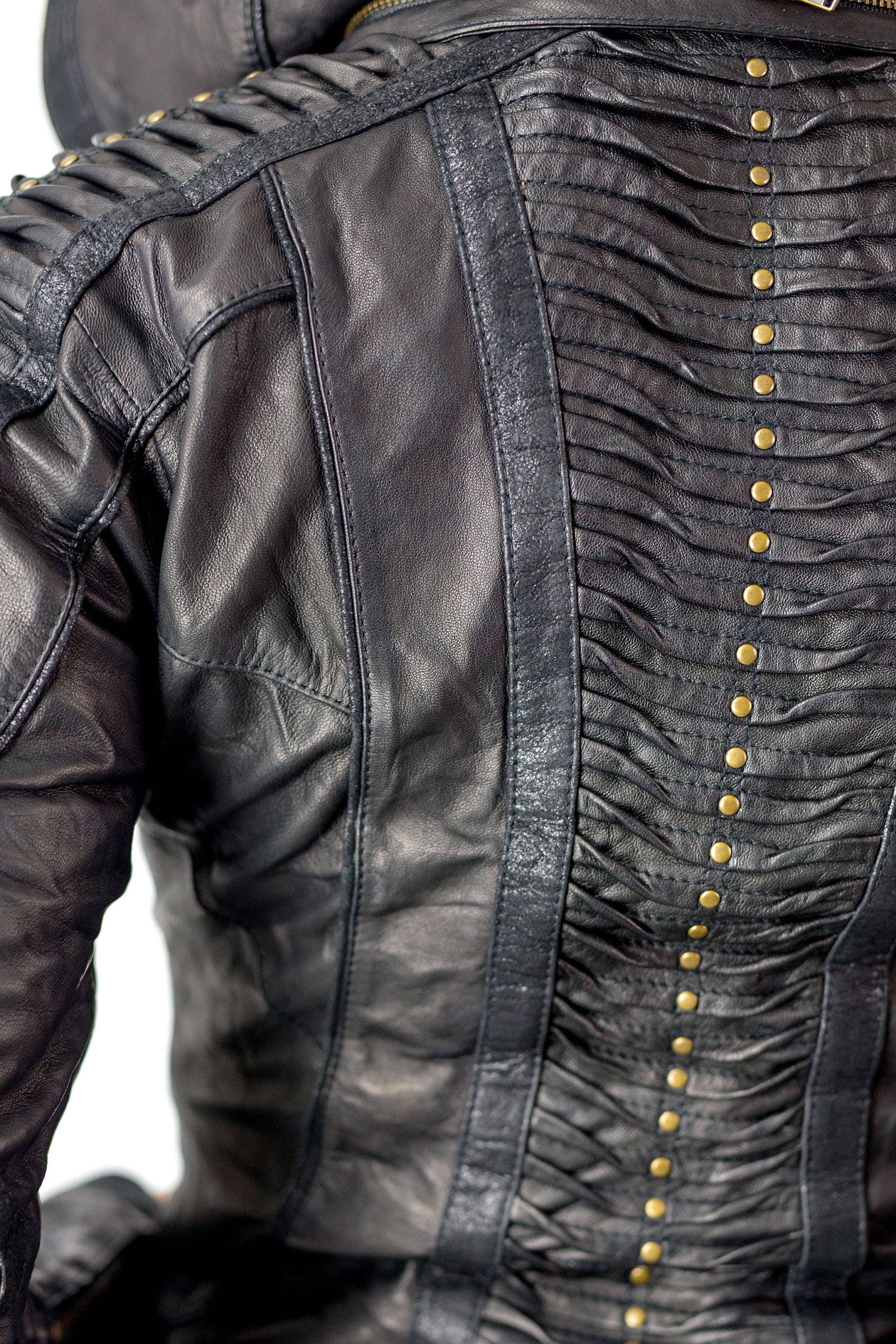 Women's Leather Singularity Jacket | Hooded Leather Jacket