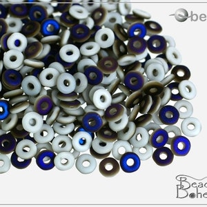5 g Kreide weiß Azuro verfilzt Tschechische O-Beads 4 x 1 mm (8225)