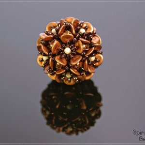 50 pcs Crystal Brown/Violet Senegal Czech Rose Petal Beads 7x8 mm 9686 image 2
