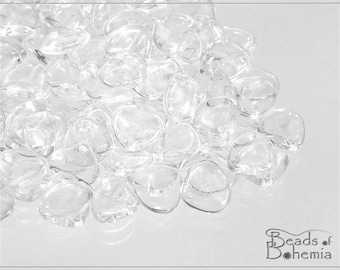 Crystal Czech Rose Petal Beads 7x8 mm, 50 pcs (8311)