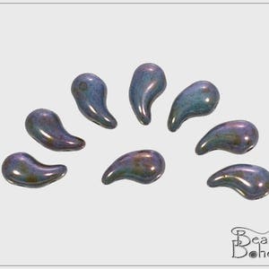 20 Stk. Chalk Safari Dark ZoliDuo Perlen Rechts 5x8 mm, (11280)