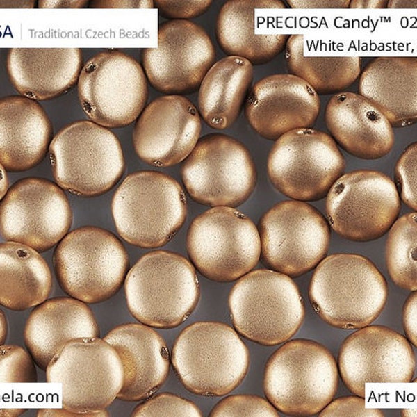 30 pcs 8 mm 2 Hole Czech Candy Beads Silky Metallic Sand (11433)