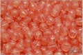 30 pcs Crystal Milky Opal Salmon Czech Glass Melon Beads 6 mm (12305) product logo