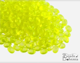 20 g UV Active Neon Yellow Czech Preciosa SOLO Beads 2,5x5 mm (7982)