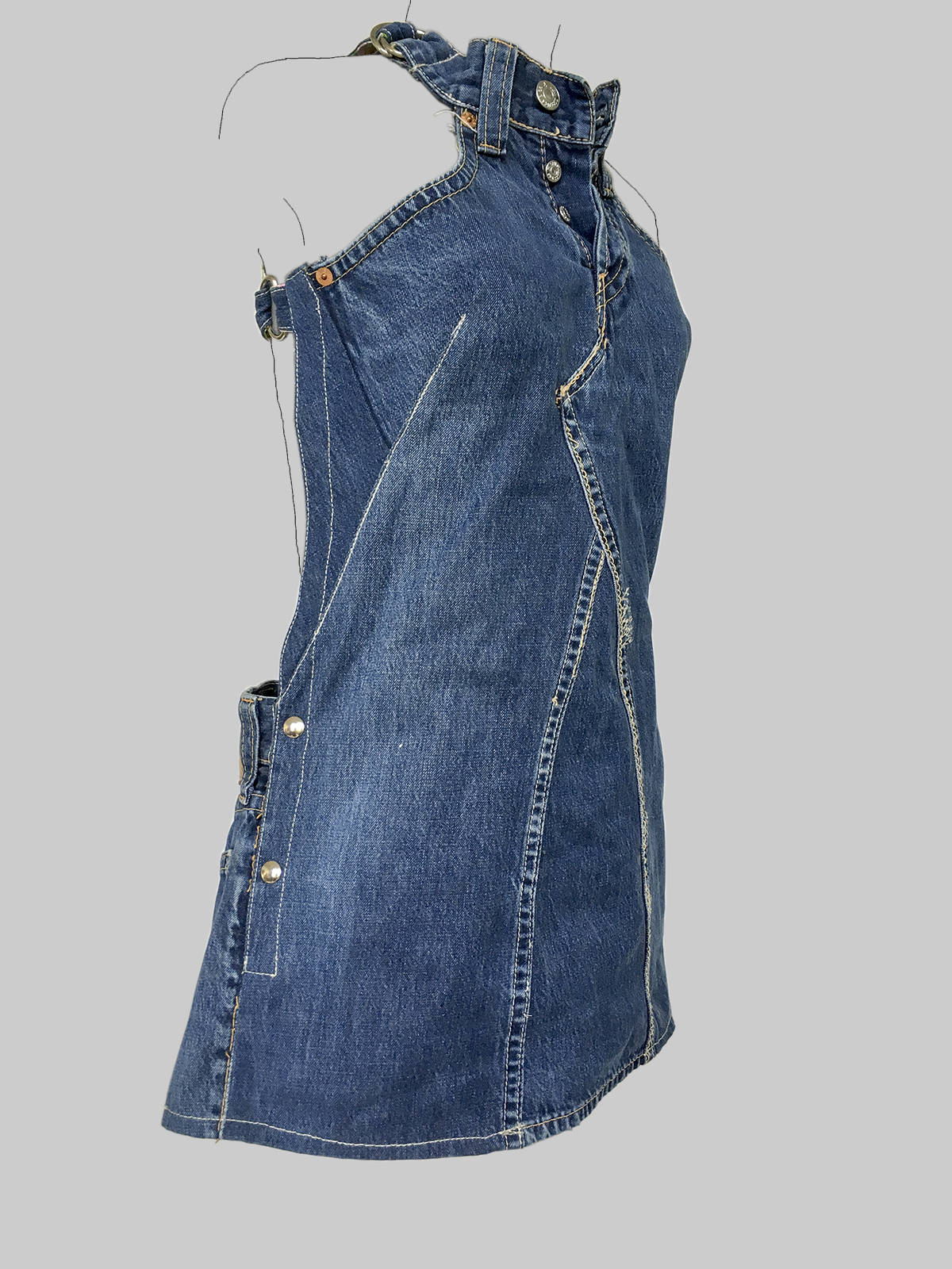 Jeans Dress 'dokjurk', Loose Fit, A-line Shape: MADE TO
