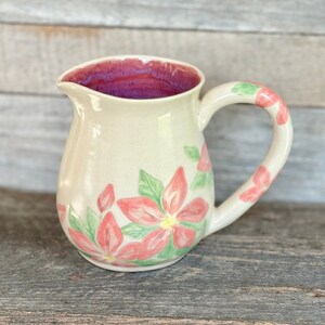 Kleiner Krug 2,5 Tassen Floral Steingut Keramik