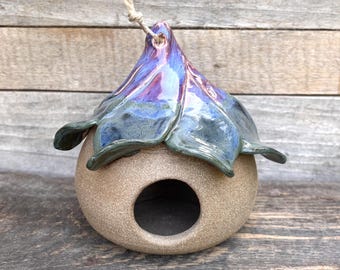 Bird House Handmade Stoneware Pottery Ceramics