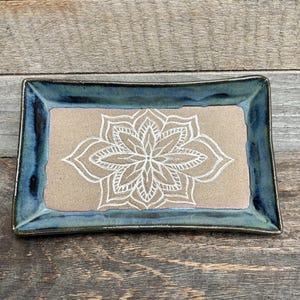 Handmade Trinket Tray Stoneware Pottery