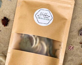 Coastal Cottage Simmer Pot Kit - Herbal Stovetop Potpourri - Home Fragrance - Lemons, Rosemary, Lavender, Bay Leaves, Star Anise