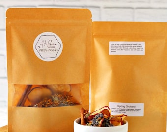 Spring Orchard Simmer Pot Kit - Springtime Stovetop Potpourri - Home Fragrance - Apples, Pears, Cinnamon Sticks, Calendula, Lavender
