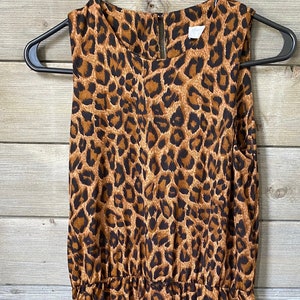 Vintage Cheetah Print Sundress Size 4