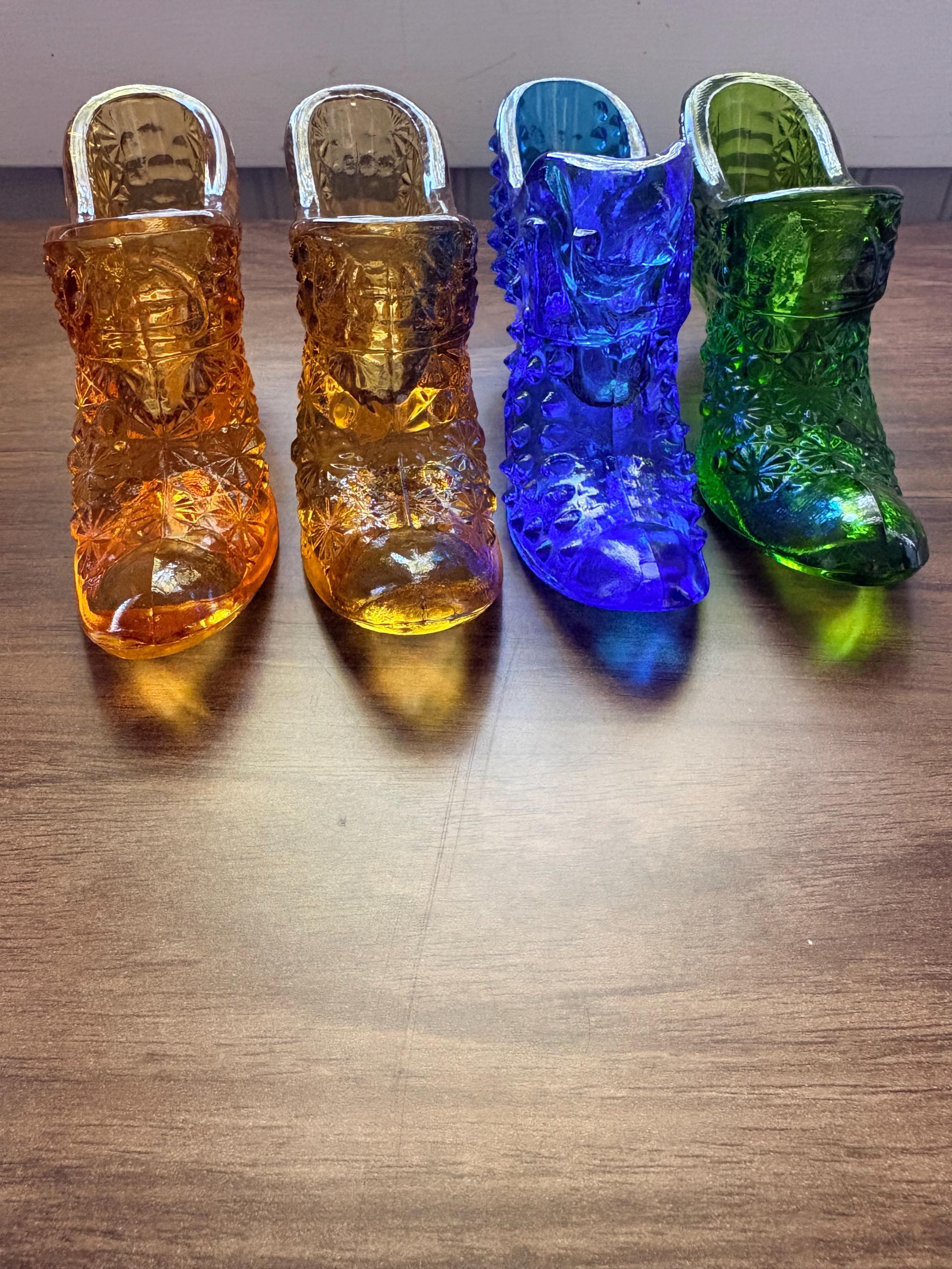 Fenton Glass Shoe - Etsy