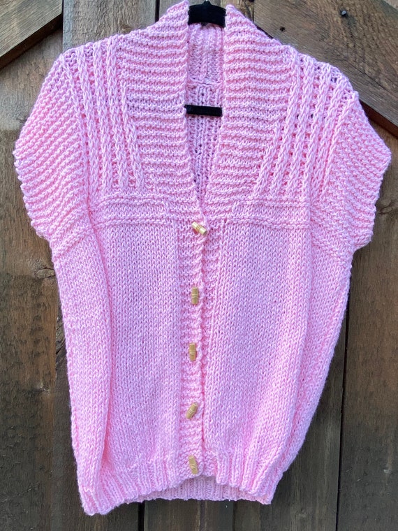 Vintage Women’s Hand Knit Sweater Vest Size Medium