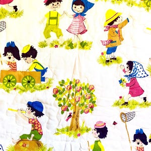 Vintage 1950’s -1960’s Baby Quilt For Crib