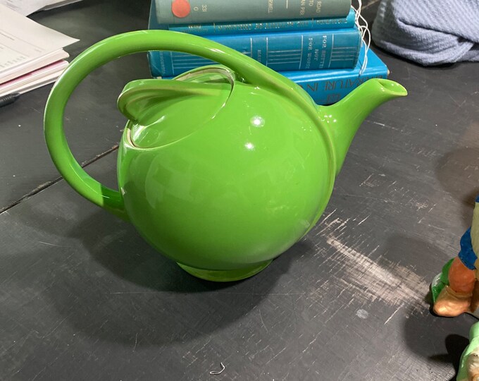Vintage Hall Kelly Green Art Deco Style Teapot Etsy