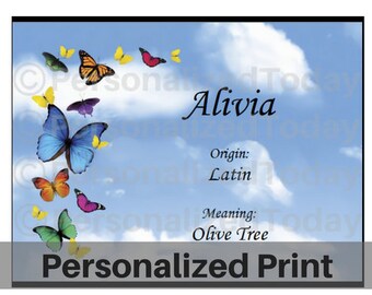 name meaning art print angel name history origin tyrone or any etsy