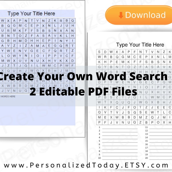 Fillable pdf creator etsy