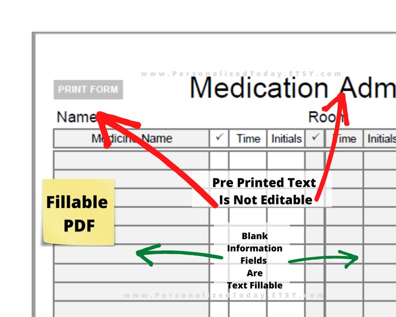 Printable Multiple Dose Medication Administration Schedule Etsy printable-multiple-dose-medication-administration-schedule-etsy