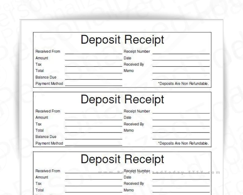 printable receipt for favorite deposit print pdf write fillable and d