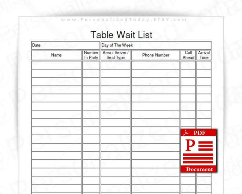 tabular list tabular list