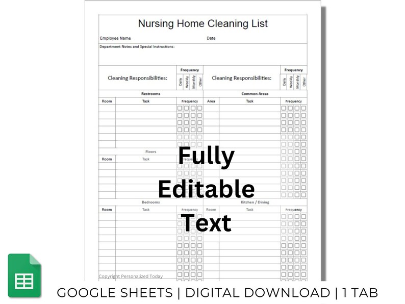 Cleaning Schedule for Assisted Living Nursing Home Housekeeping Tasks Cleaning Schedule for Assisted Living Nursing Home Housekeeping Tasks
