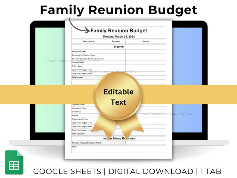 Family Reunion Budget Planner Family Get Together Dues and Costs