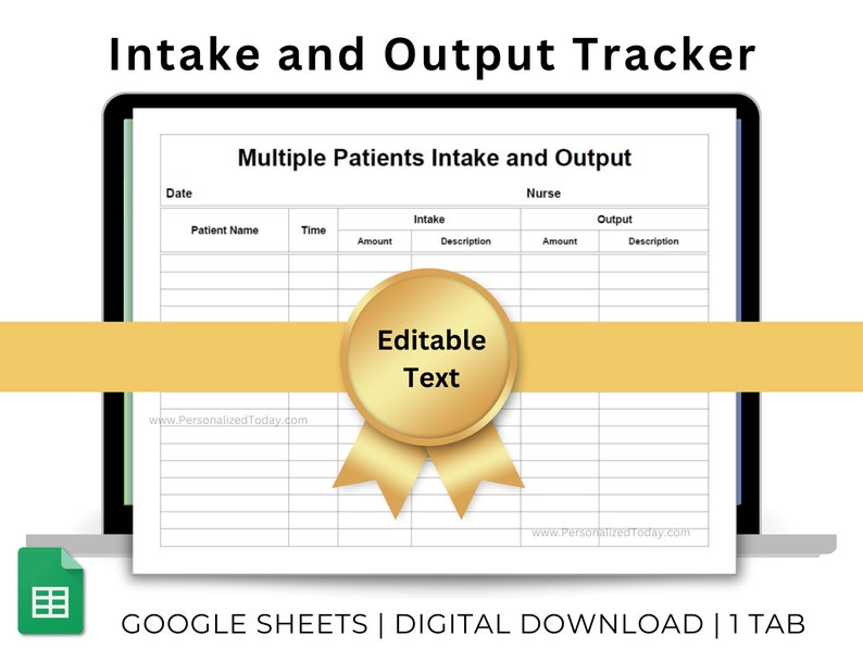 Multiple Patients Intake and Output Log Urine and Bowel Recording Chart ...