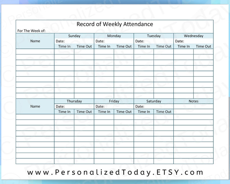 printable-weekly-child-care-attendance-sheet-pdf-digital-etsy