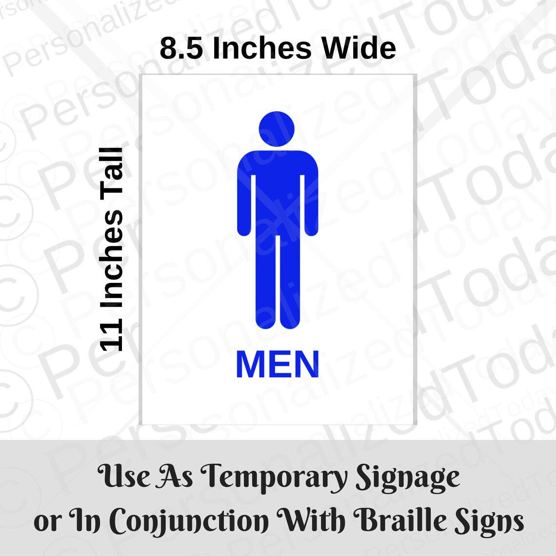 Bathroom Door Restroom Printable Signs Men Women and Family - Etsy