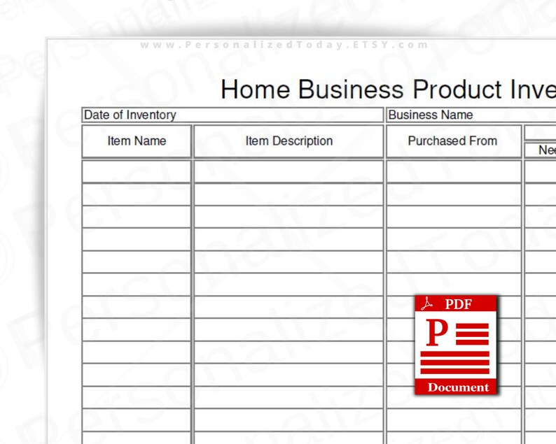 home inventory tracker