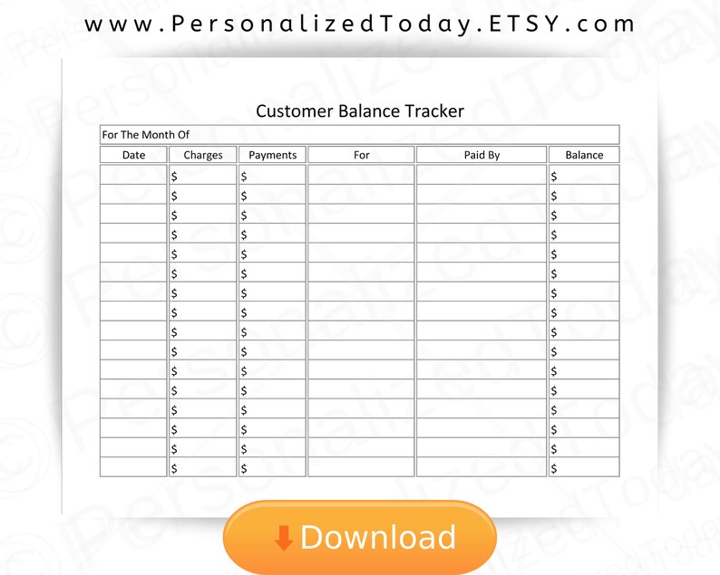 printable account tracker printable account tracker