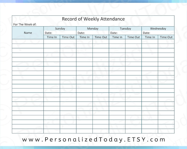 printable-weekly-child-care-attendance-sheet-pdf-digital-etsy