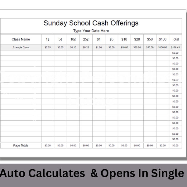 Church Tithe Tracker - Etsy