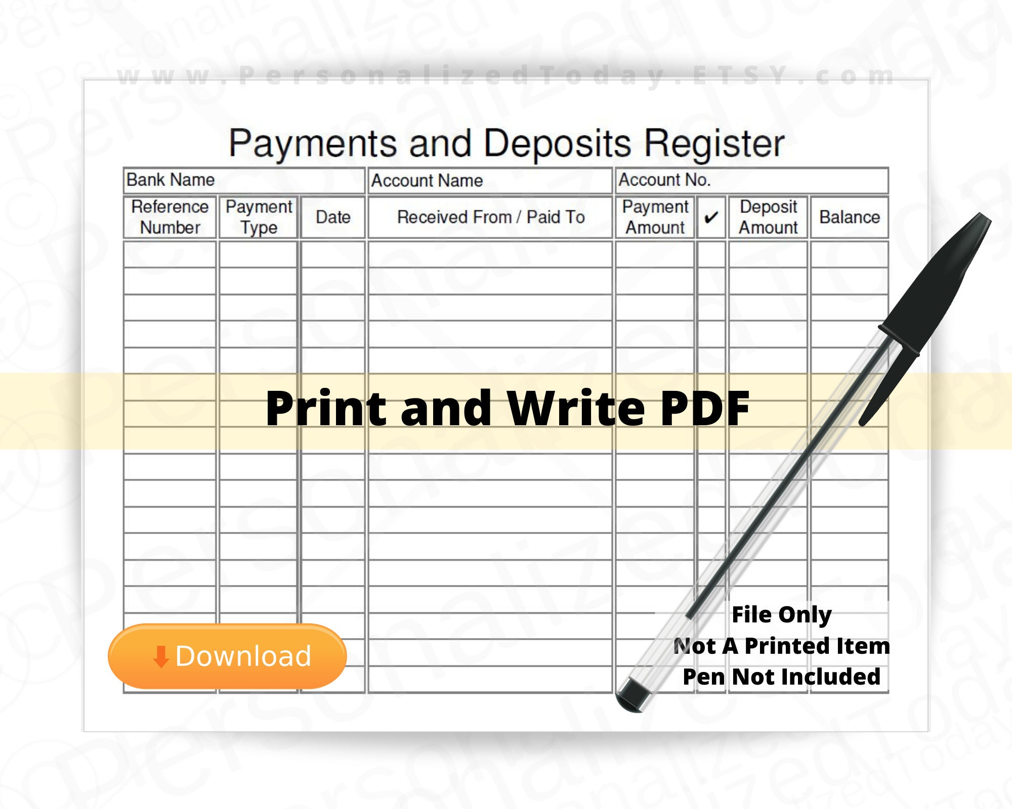 bank account tracker printable bank account tracker printable
