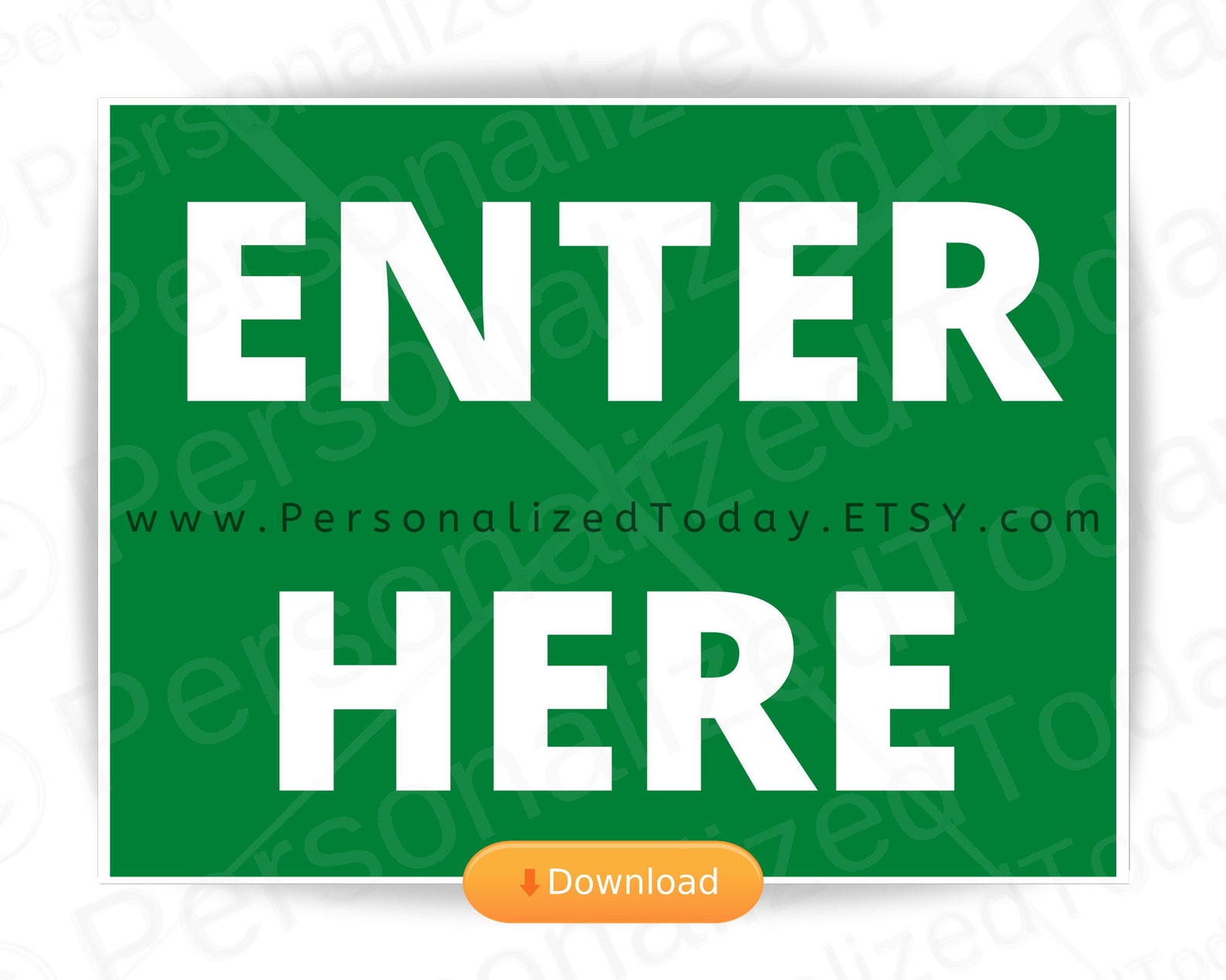 Enter Here and Exit Here Signs Printable Digital Download US - Etsy