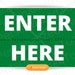 Enter Here and Exit Here Signs Printable Digital Download US - Etsy
