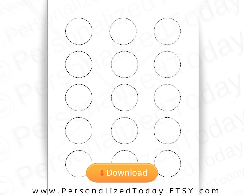 1.5 Circle Label Template