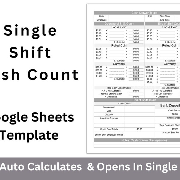 Cash to Close Spreadsheet Template Etsy