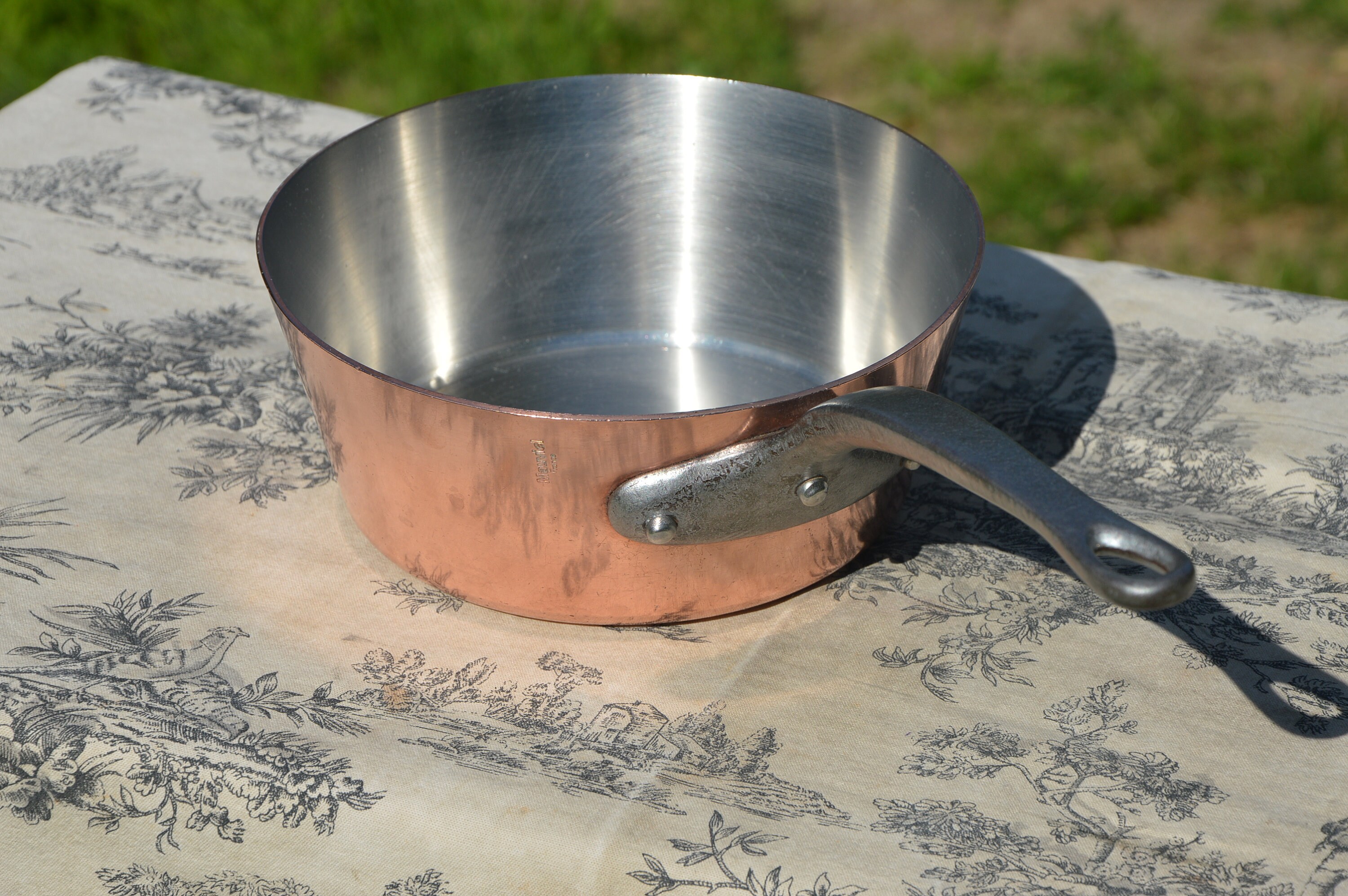 Copper Pan Mauviel 2mm 20cm 8 Inches Made in France French Stainless