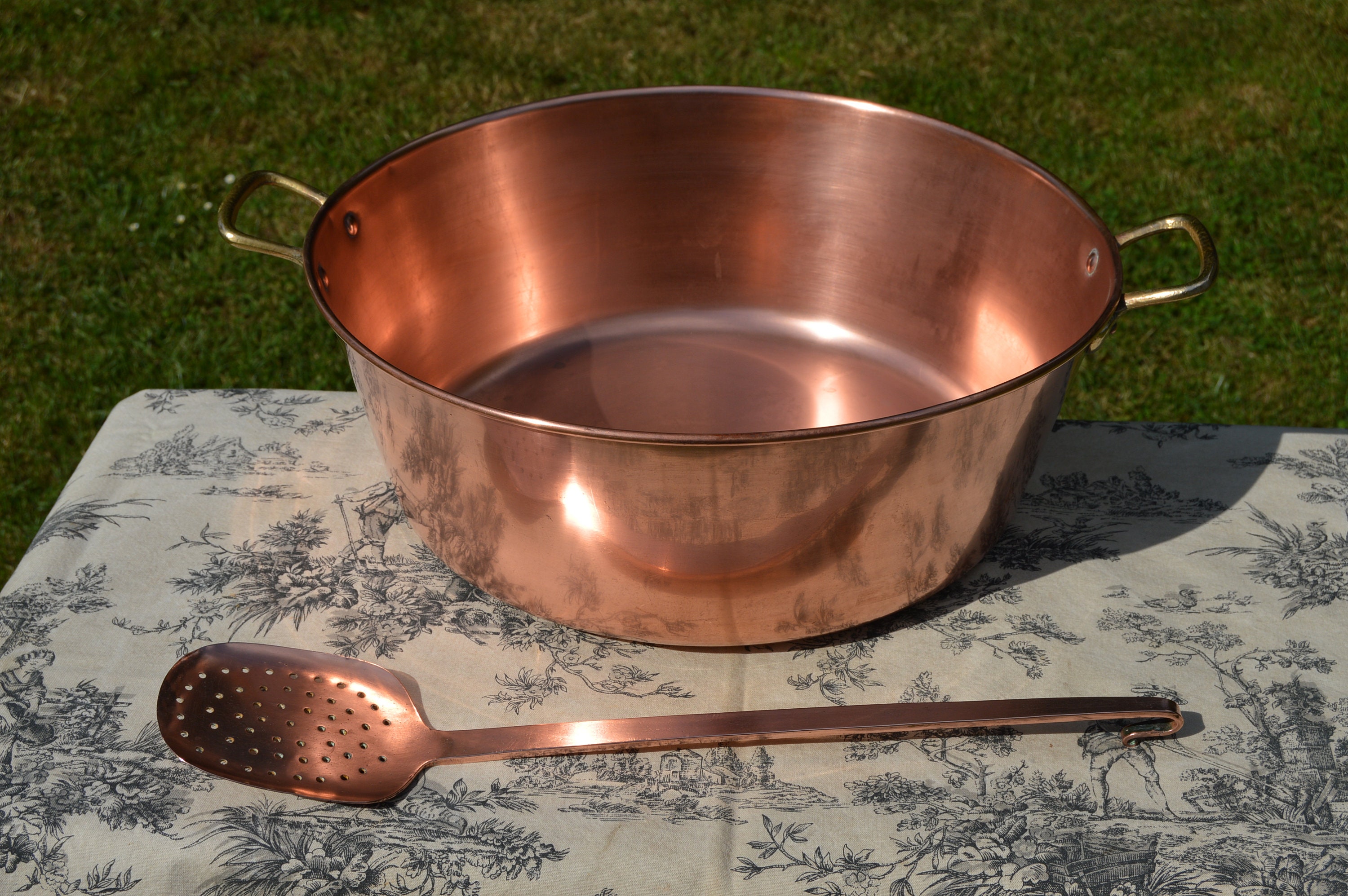 Jam Pan Copper Pan Jam Pan Preserve Pan French Vintage Copper Jam Jelly