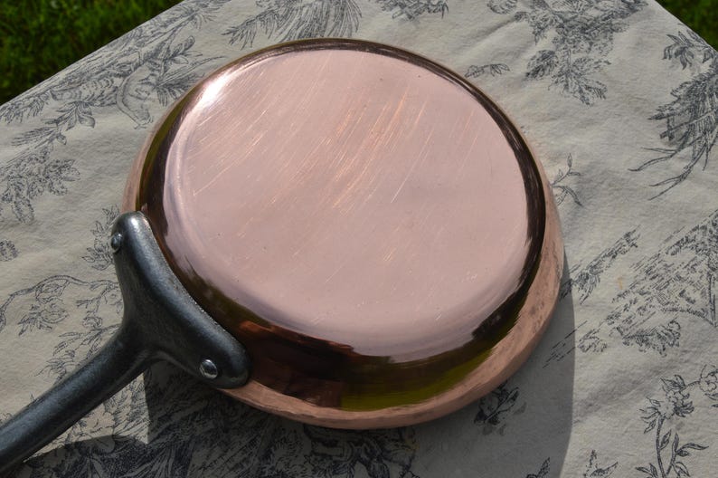 Copper Pan French Tupperware 20cm 8 Inch Omelette Egg Pan Fry Saute 2mm