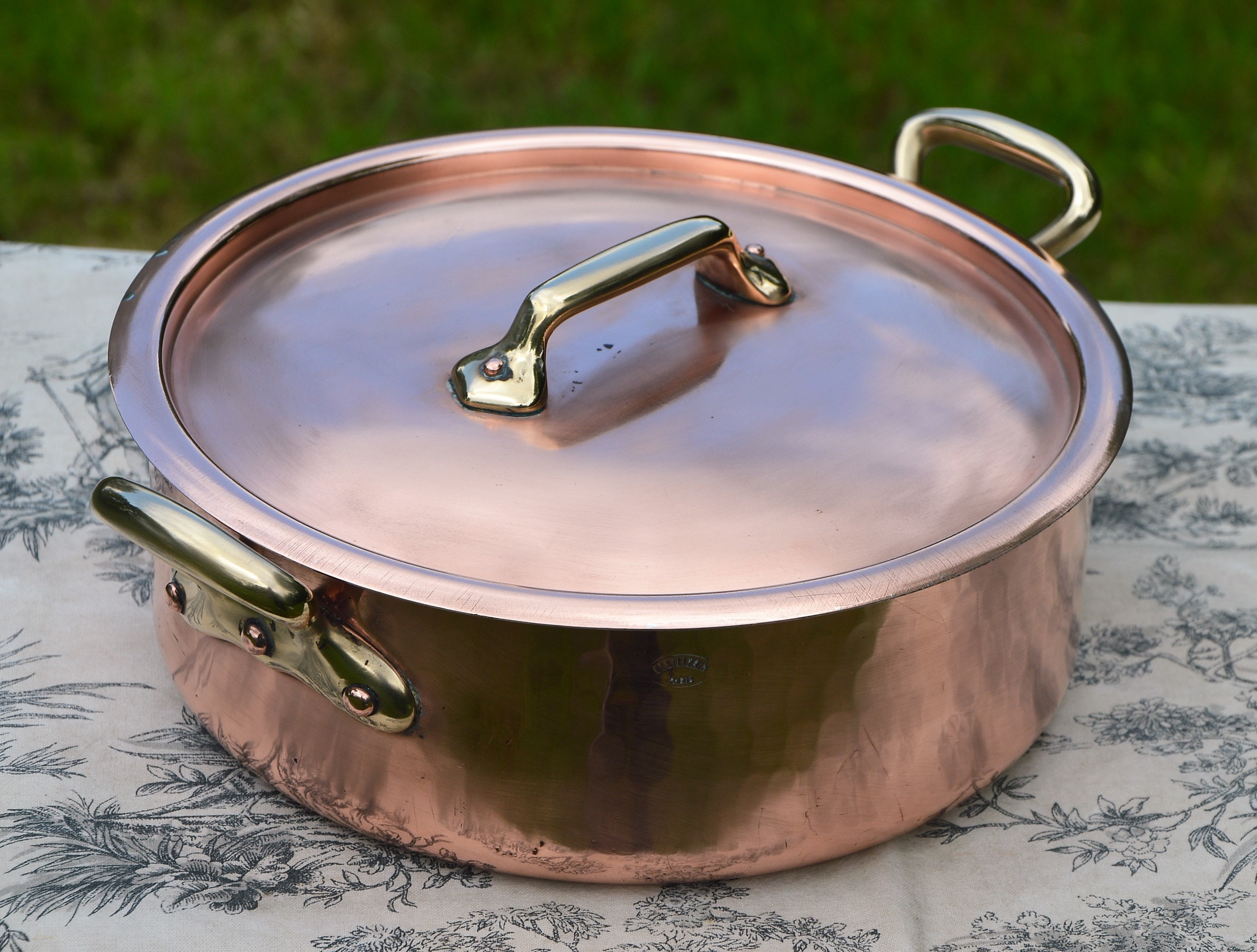 French Copper Rondeau Pot