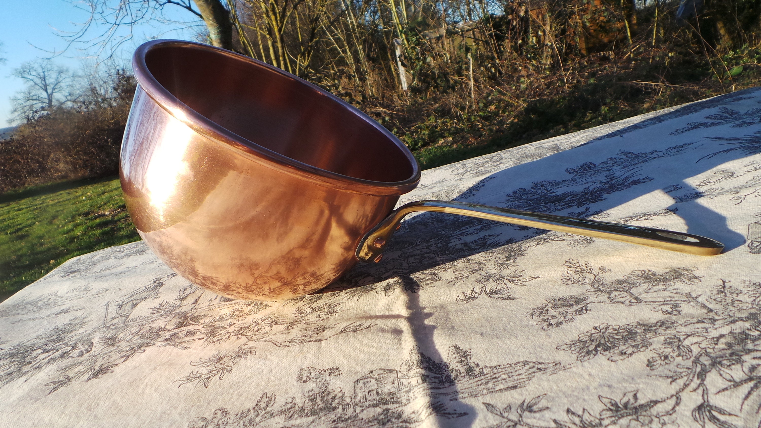 Zabaglione Copper Pot with Handle Vintage campestre.al.gov.br