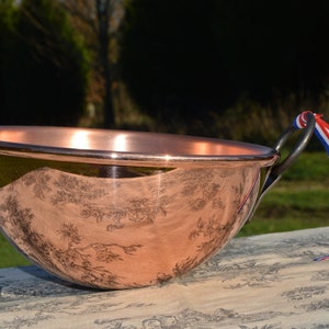 NKC Copper Mixing Bowl: Normandy Kitchen Copper Bol with Iron Ring (20cm)